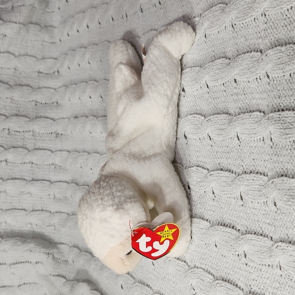 🕸Vintage Ty Beanie Baby Original Fleece The Lamb PVC Pellets 1996 - Picture 2 of 11